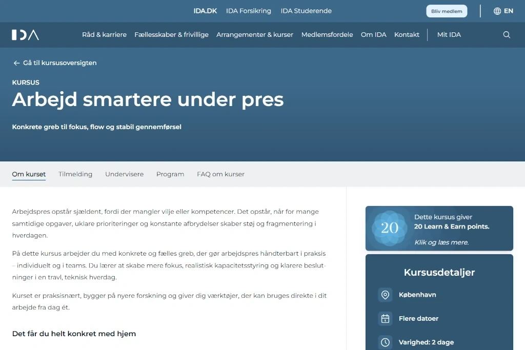 Arbejd smartere under pres