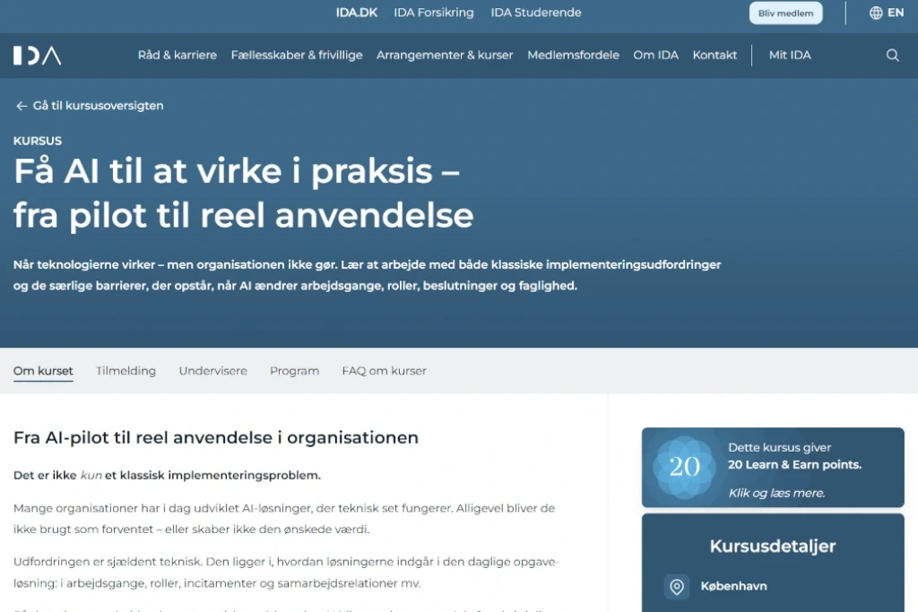 Få AI til at virke i praksis